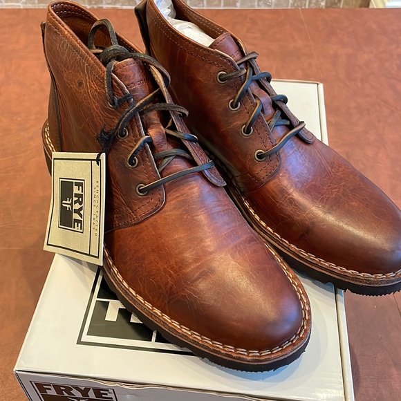 Frye Other - Frye Holden Chukka-Ovn brown leather boots